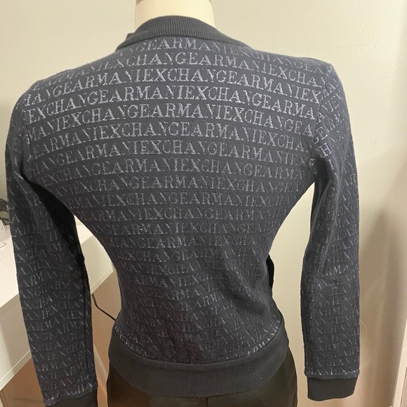 Armani Side Zipper All Over Logo Shirt/Jacket - Picture 5 of 13